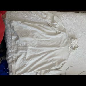 White OverSized Hoodie Dress